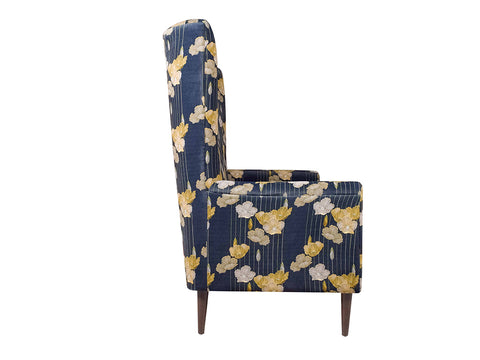 Valdemar Loveseat in Blue Floral Print