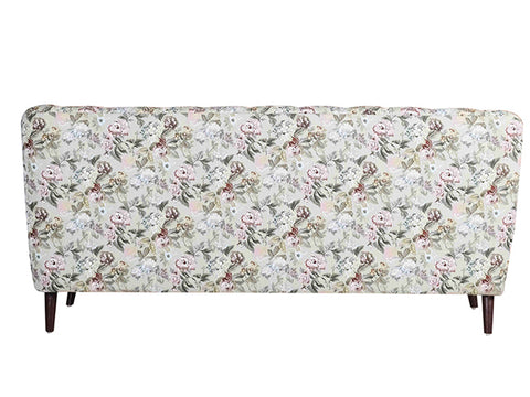 Lorenzo 3 Seater Sofa In Printed Suede Fabric