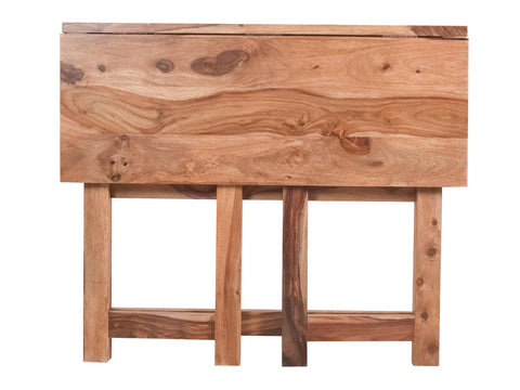 Daxton Folding Study Table In Teak Finish