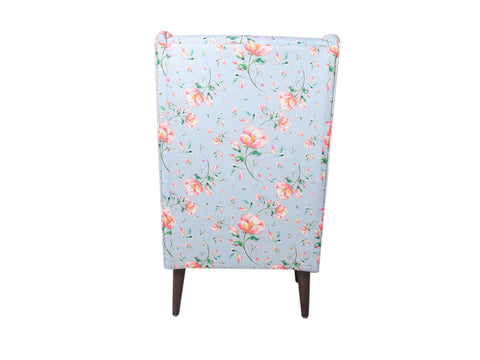 Genoa Wing Chair in Floral Cotton fabric