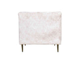 Watson 1 Seater Sofa In Beige Premium Velvet Fabric