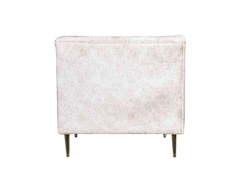 Watson 1 Seater Sofa In Beige Premium Velvet Fabric