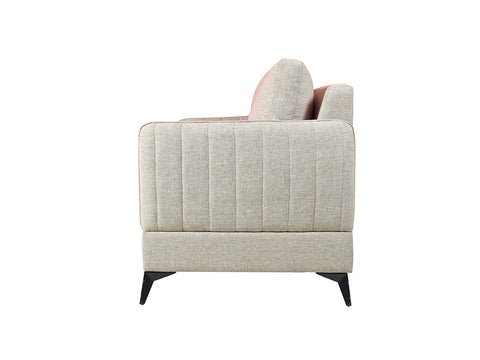 Corita Two Seater Sofa In Premium Cotton Fabric