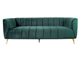 Haaken 3 Seater Sofa in Premium Velvet Fabric