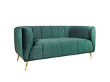 Haaken 2 Seater Sofa in Premium Velvet Fabric