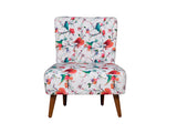 Joan Lounge Chair in Cotton Fabric