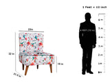 Joan Lounge Chair in Cotton Fabric