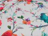 Joan Lounge Chair in Cotton Fabric