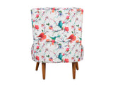 Joan Lounge Chair in Cotton Fabric