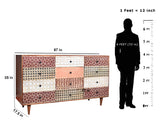 Emaada Mango Wood Chest Large Size of Drawers In Teak Finish