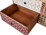 Emaada Mango Wood Chest Large Size of Drawers In Teak Finish