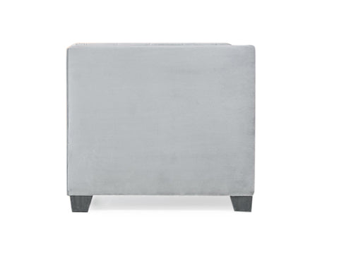 Windsor 3 Seater Sofa In Grey Velvet Fabric