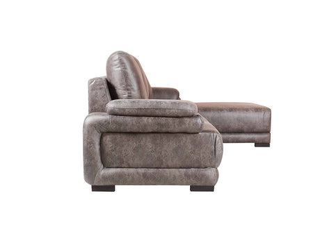 Rosario L Shape Sectional Sofa With Pouffe