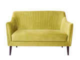 Lucas 2+1+1 Sofa Set In Green Velvet Fabric