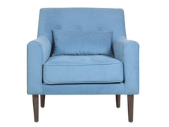 Hagen Lounge Chair in Premium Velvet Fabric