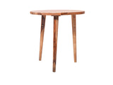 Robbins Tall Side Table in Teak Finish in Sheesham Wood