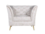Watson 1 Seater Sofa In Beige Premium Velvet Fabric