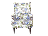 Genoa Wing Chair in Floral fabric