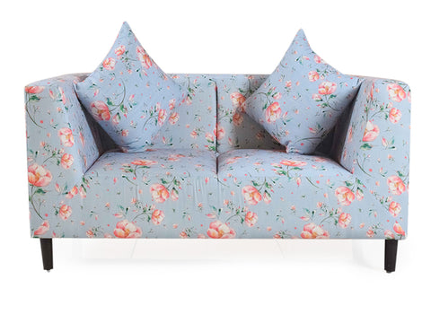 Liana Loveseat In Floral Cotton Fabric