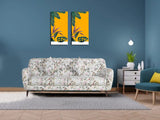 Lorenzo 3 Seater Sofa In Printed Suede Fabric