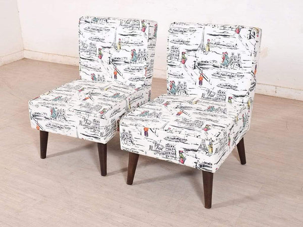 Greta Lounge Chair (Set Of 2) In Premium Floral Fabric