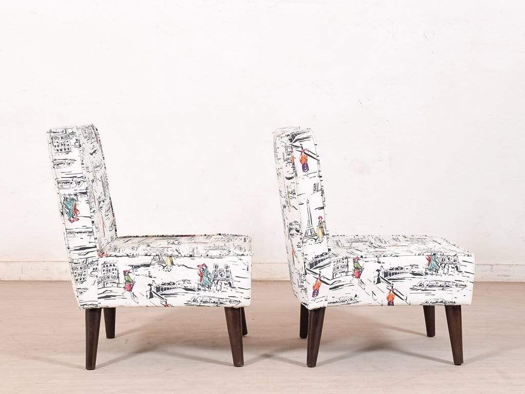 Greta Lounge Chair (Set Of 2) In Premium Floral Fabric