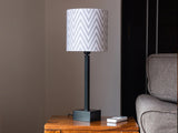 Piano Chevrons' Handcrafted Table Lamp In Iron