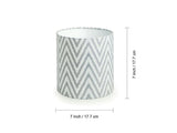 Piano Chevrons' Handcrafted Table Lamp In Iron