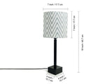 Piano Chevrons' Handcrafted Table Lamp In Iron