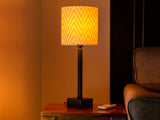 Piano Chevrons' Handcrafted Table Lamp In Iron