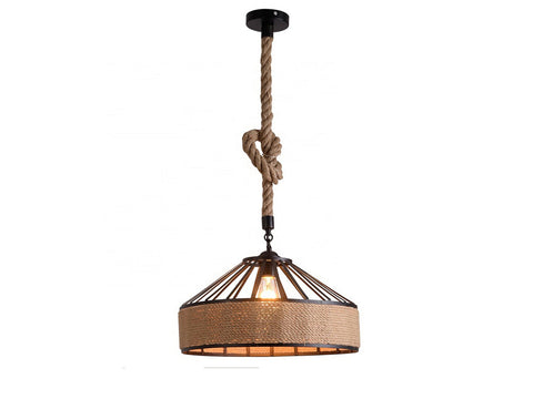 Modern Light Hemp Chandelier Light Ceiling Pendant Hanging Lamp