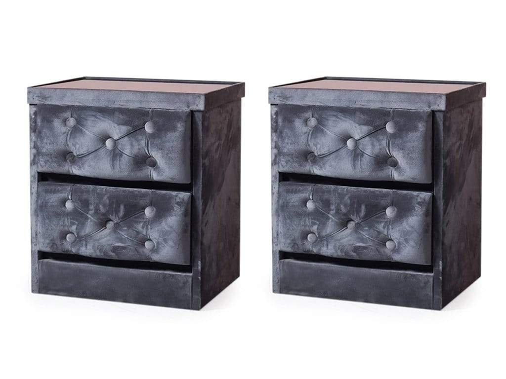 Holmebrook Side Table in Grey Color (Set of - 2) Table