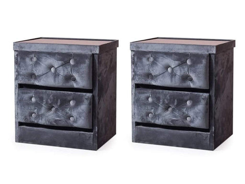 Holmebrook Side Table in Grey Color (Set of - 2) Table