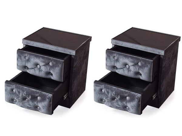 Holmebrook Side Table in Grey Color (Set of - 2) Table