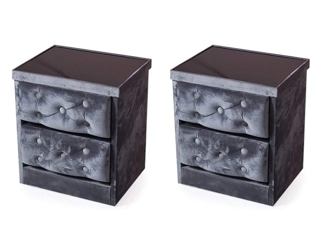 Holmebrook Side Table in Grey Color (Set of - 2) Table