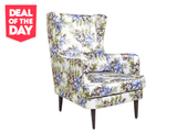 Genoa Wing Chair in Floral fabric