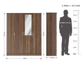 Julian Engineered Wood 4 Door Wardrobe