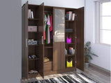 Julian Engineered Wood 4 Door Wardrobe