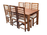 Liana Dining Chair With Table Set In Sheesham Wood