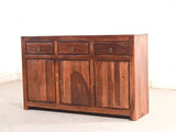 Liana Sheesham Wood Sideboard In Teak Finish