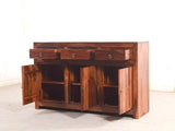 Liana Sheesham Wood Sideboard In Teak Finish
