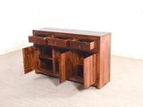 Liana Sheesham Wood Sideboard In Teak Finish
