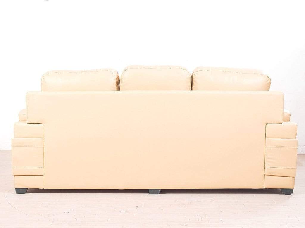 Marina Sofa In Leatherette Cream