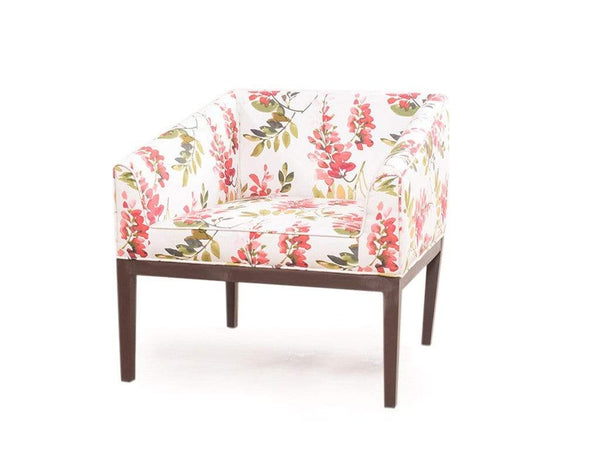 Orita Arm Chair In Coral By Urban Ladder