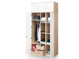 Zuari Niko with Loft Engineered Wood 3 Door Wardrobe