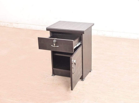 Reden Small Bed Side Table In Brown Finish GMC Express Table FN-GMC-003164