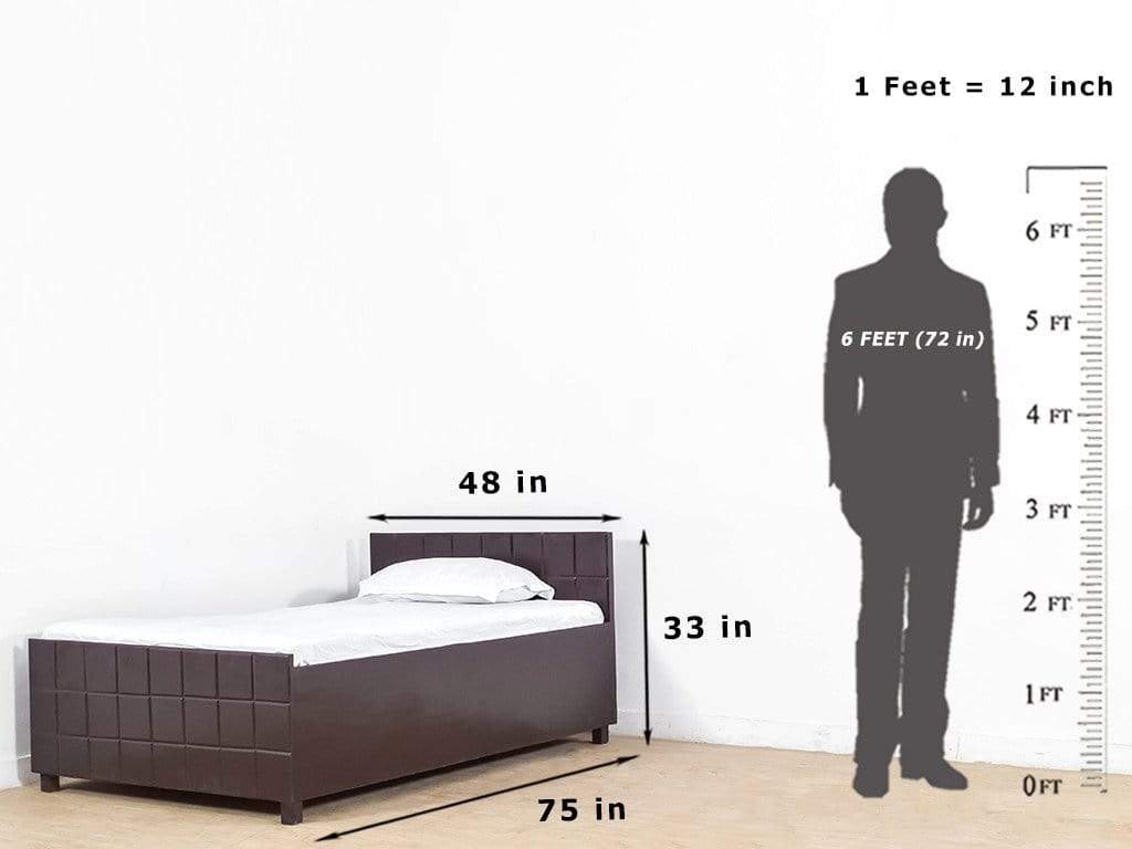 Single shop cot size