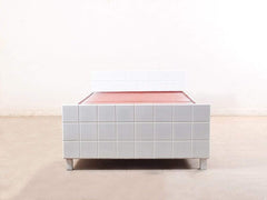 Valor Mini Queen Size Bed With Box Storage In White Finish