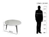 Round/White