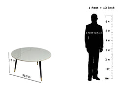 Round/White